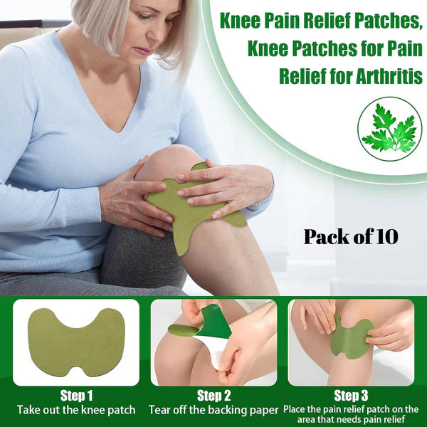 Natural Knee Pain Relief Patches (Pack Of 12)