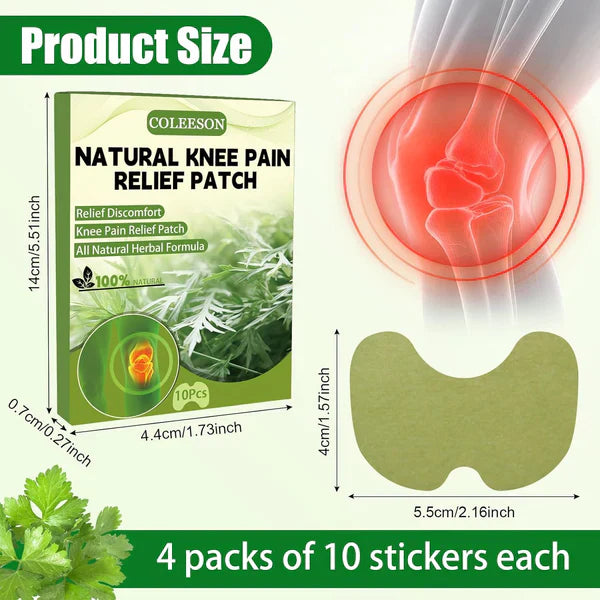 Natural Knee Pain Relief Patches (Pack Of 12)